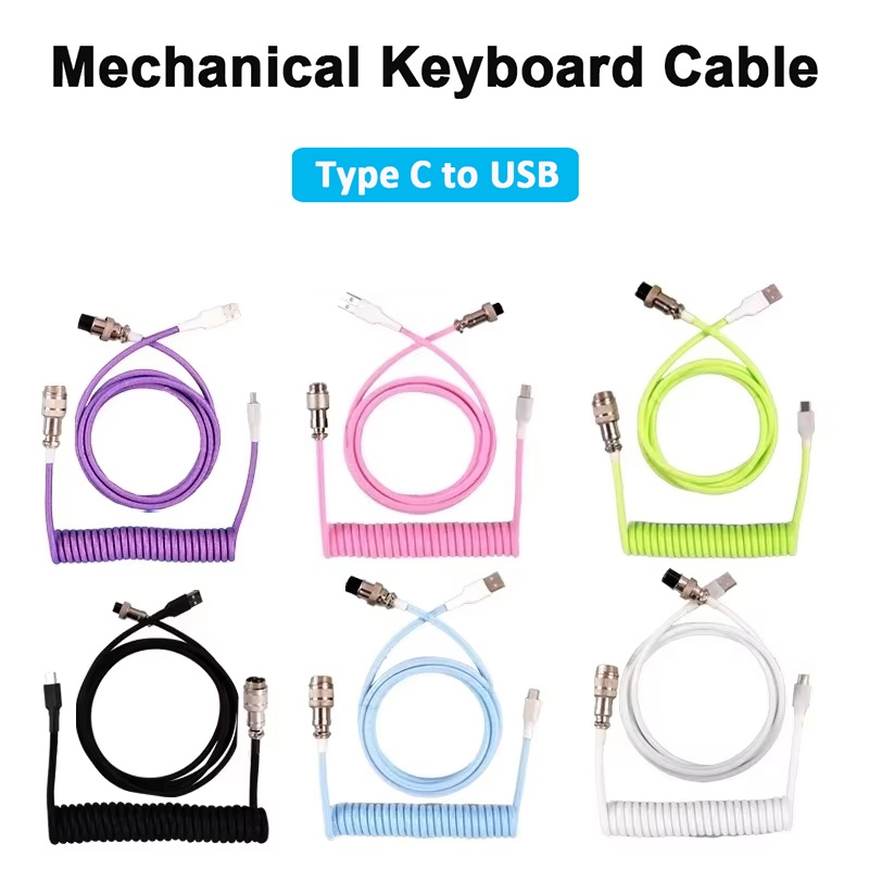 Gaming Keyboard Types - Механическая клавиатура, спиральный кабель, авиационный кабель,