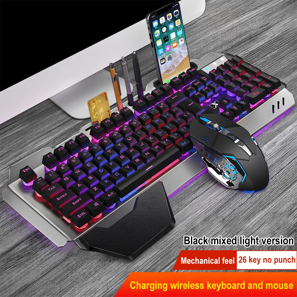 Gaming Keyboard Mouse Wireless - K680 перезаряжаемый 2,4G беспроводной игровой компьютер
