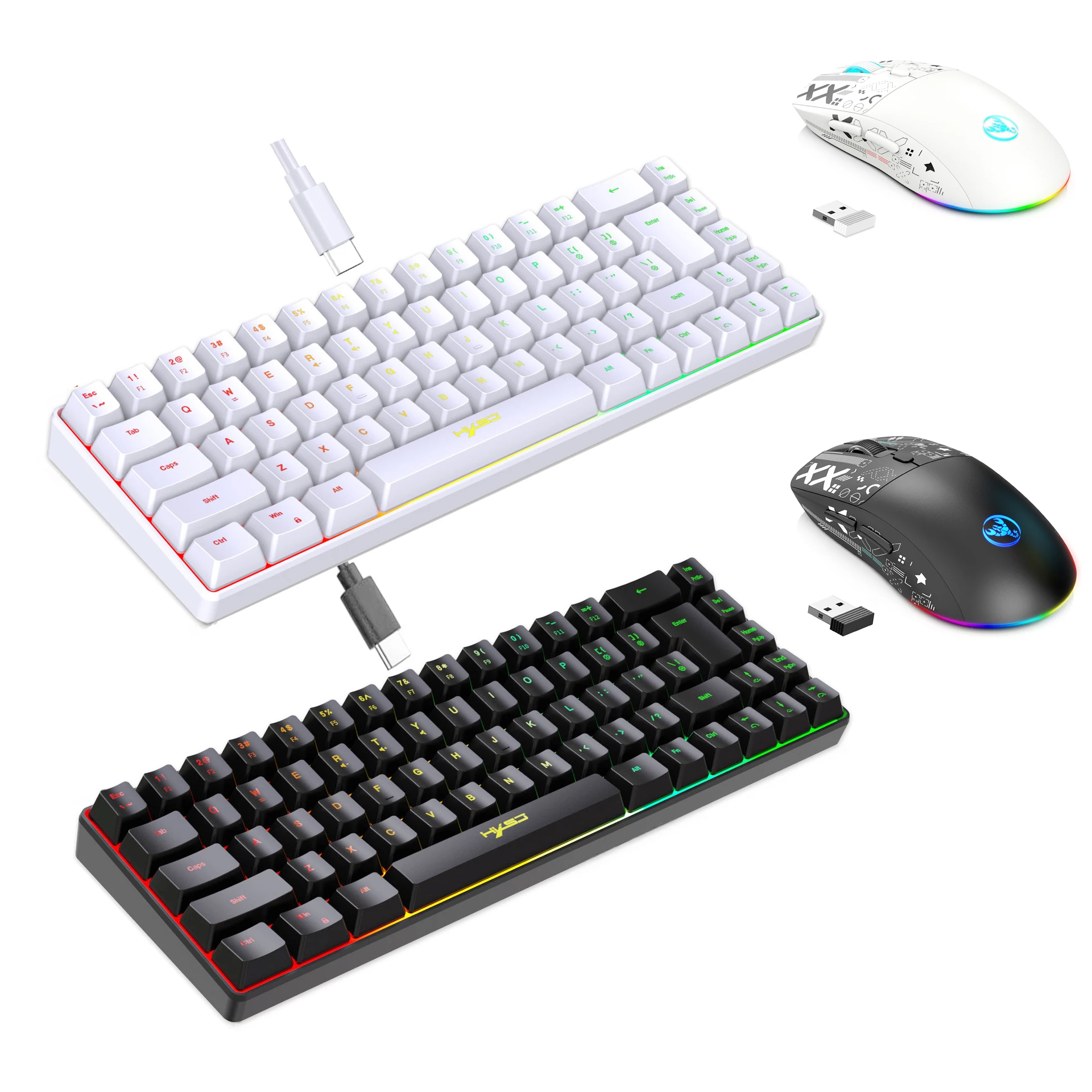 Gaming Keyboard Mouse Combo - Комплект клавиатуры и мыши с подсветкой,