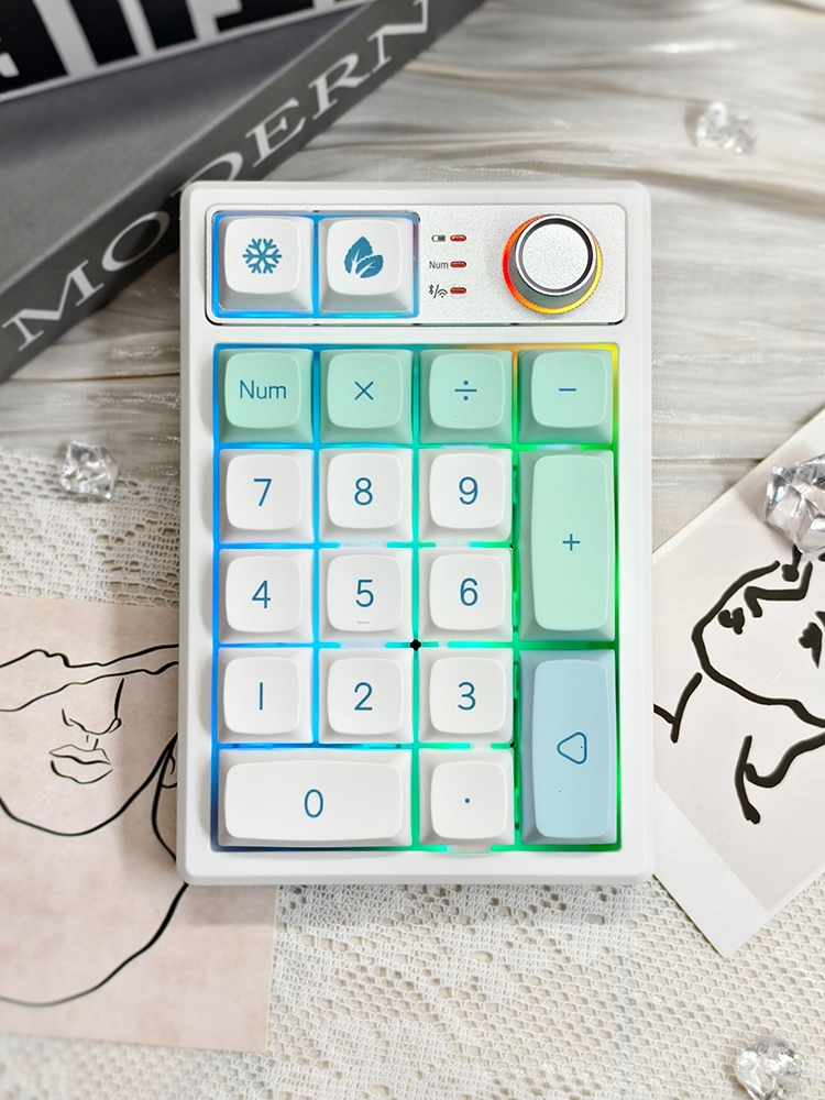 Gaming Keyboard Number Pad - Трехрежимная Bluetooth-клавиатура KEYCOOL K19 RGB с