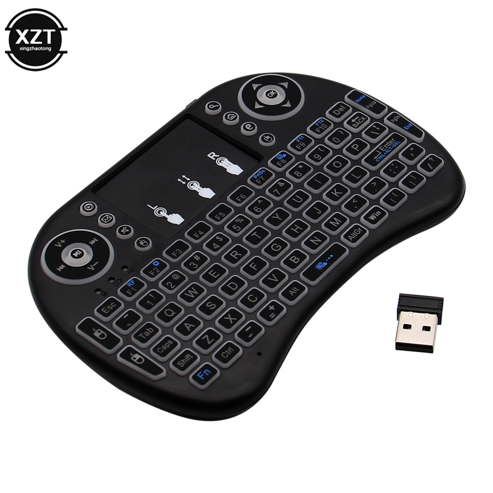 Gaming Keyboard Mouse Wireless - Пульт ДУ с подсветкой, 2,4 ГГц,