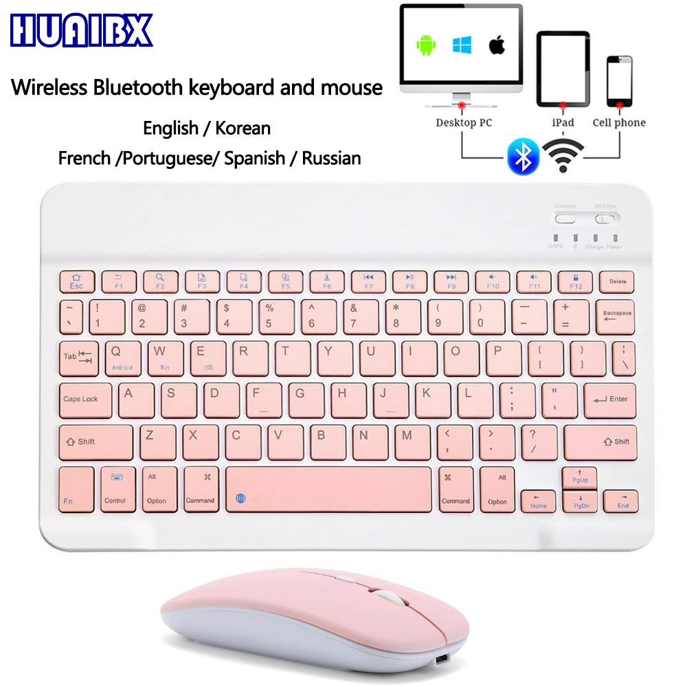 Gaming Keyboard Mouse Wireless - 10-дюймовая беспроводная мини-клавиатура Bluetooth для iPad,