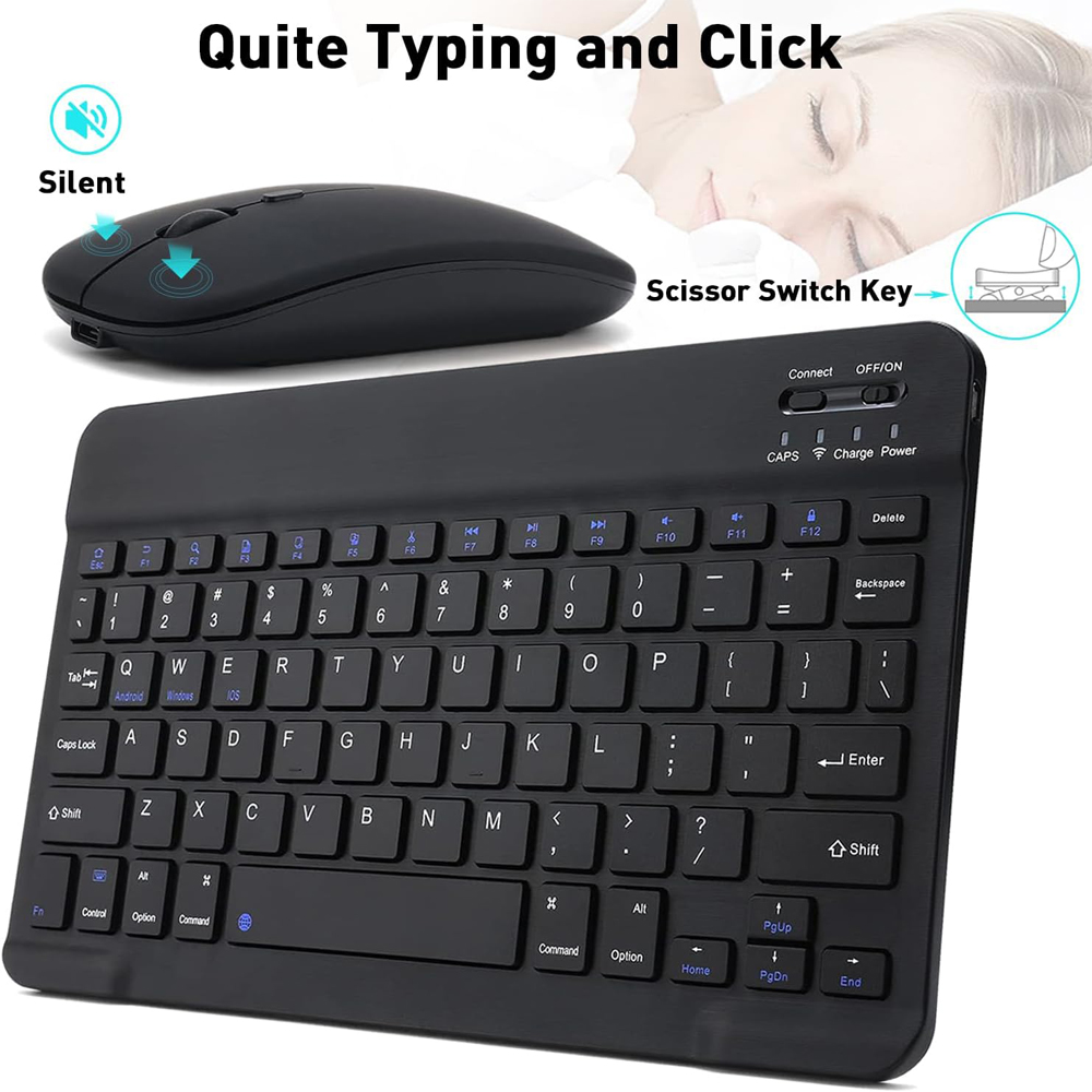 Gaming Keyboard Mouse Wireless - 10-дюймовая беспроводная мини-клавиатура Bluetooth для телефонов