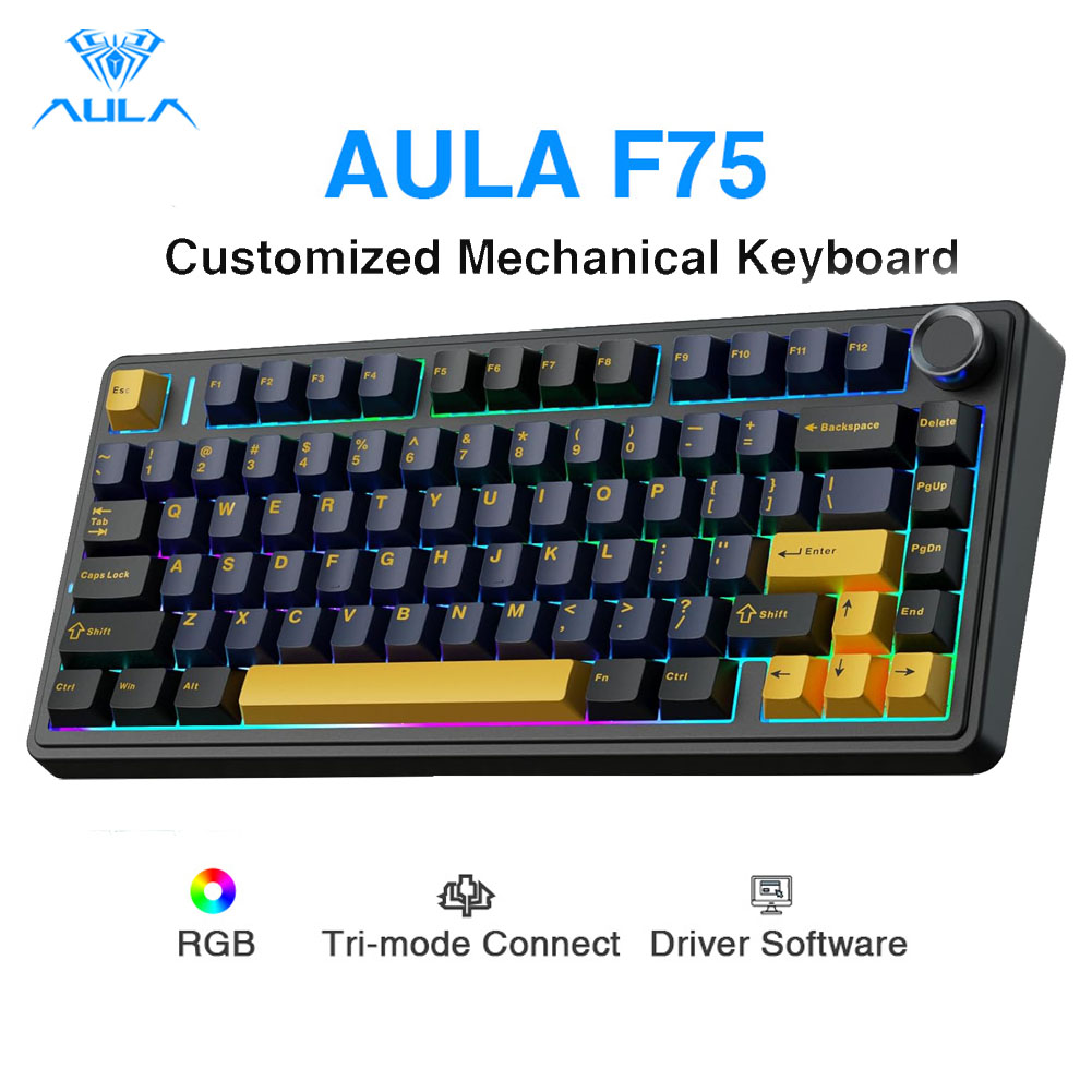 Gaming Keyboard Number Pad - Механическая клавиатура Aula F75, полностью сменные