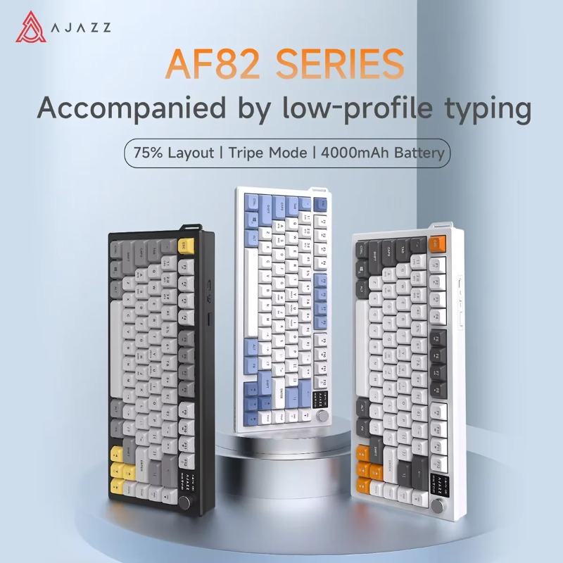 Keyboard Gaming Mac - Клавиатура AJAZZ AF82 75% Tri-Mode с