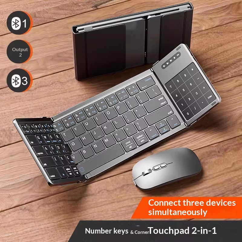 Gaming Keyboard Wireless - Беспроводная Bluetooth-клавиатура Mengzu Tri Fold с