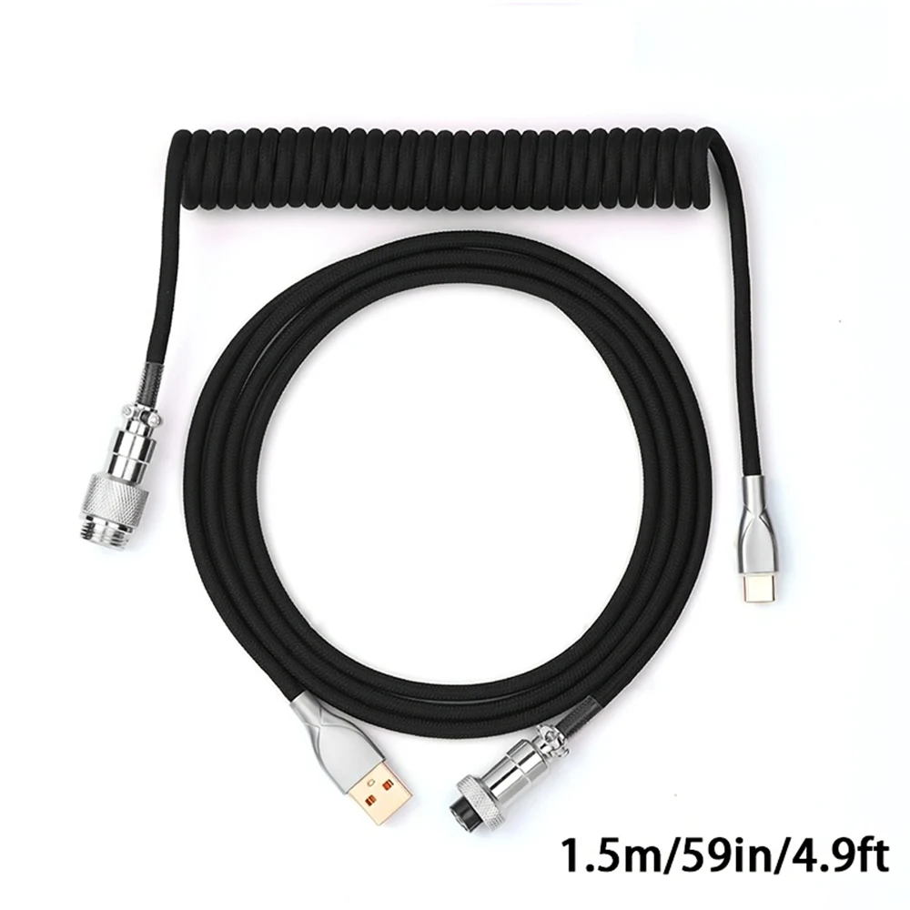 Coiled Usb Cable - Кабель для клавиатуры 1,5 м, спиральный,