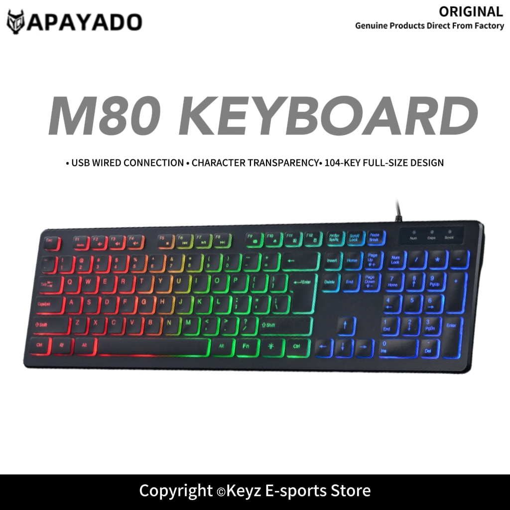 Keyboard Gaming Mac - Ультратонкая проводная игровая клавиатура M80 APAYAD0