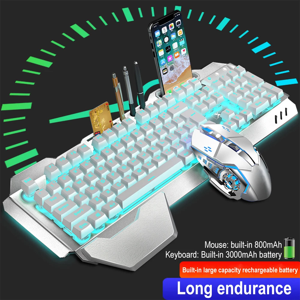 K680 перезаряжаемый 2,4G беспр – обзор и цена Gaming Keyboard Mouse Wireless