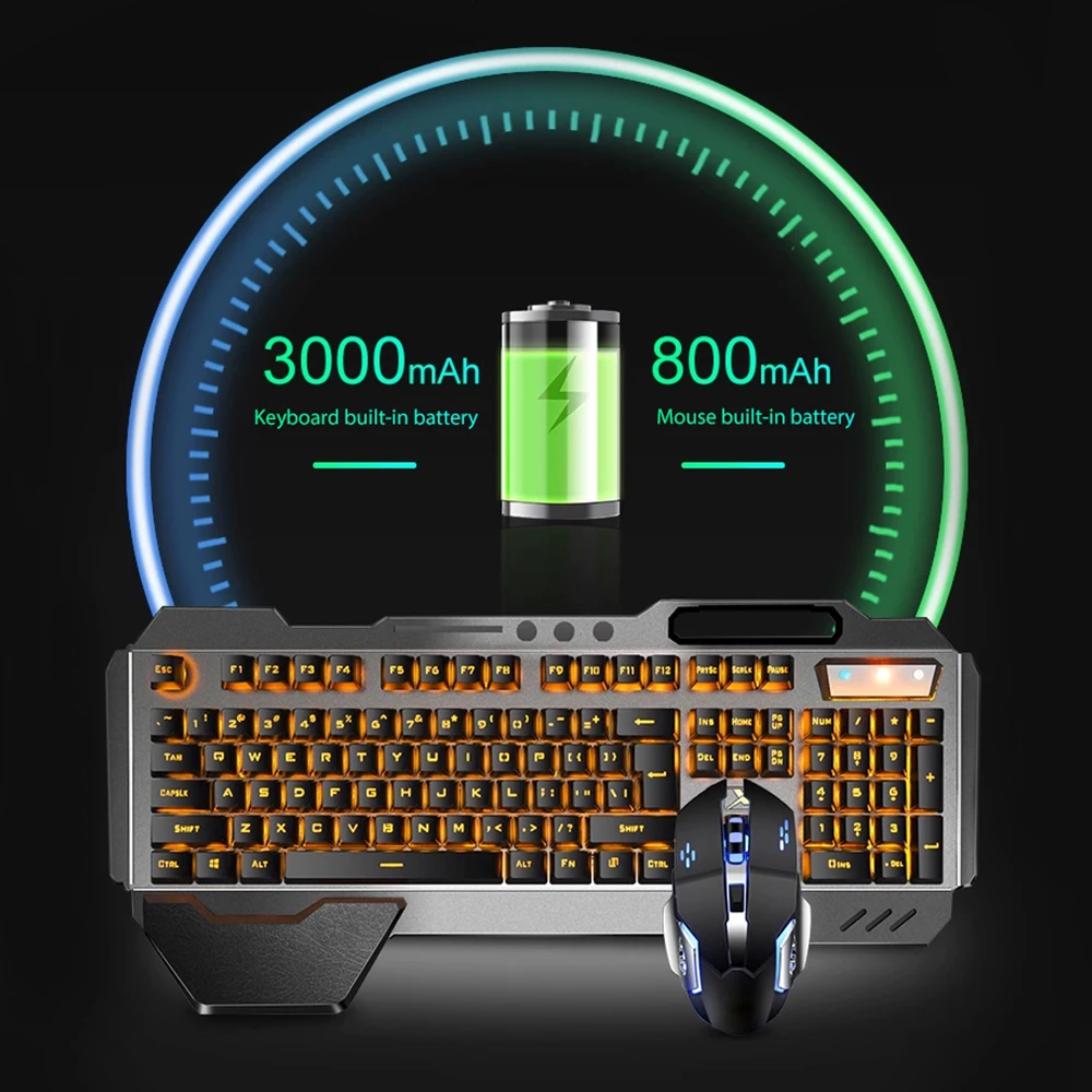 K680 перезаряжаемый 2,4G беспр – обзор и цена Gaming Keyboard Mouse Wireless