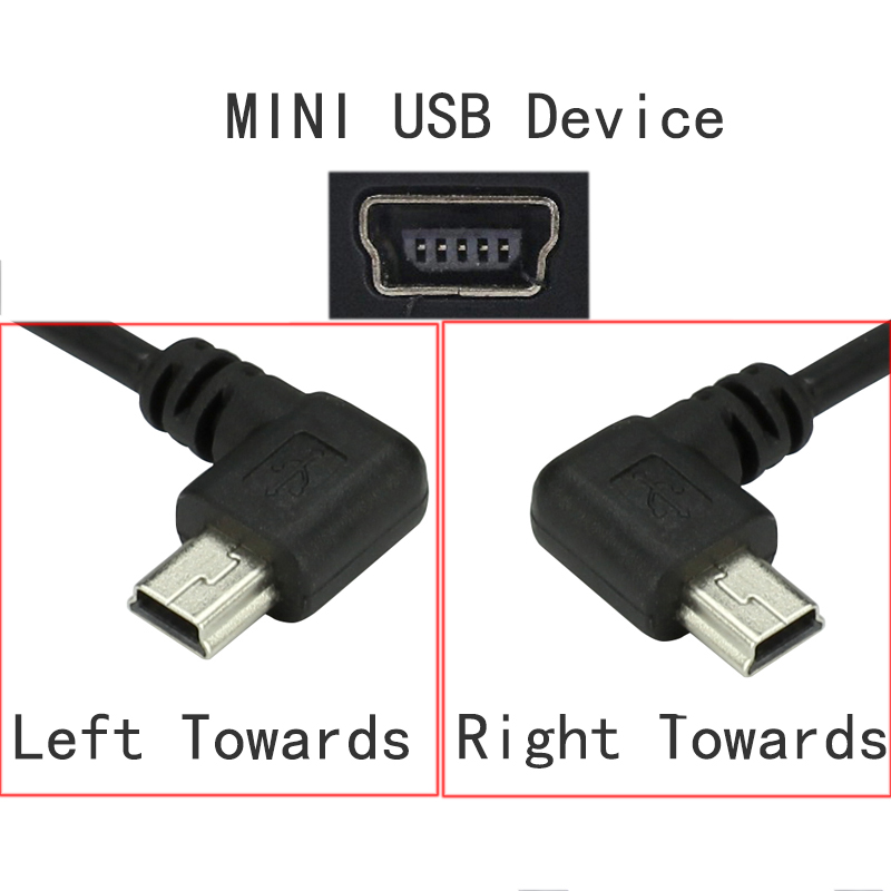 Мини USB 5Pin 90 градусов левы – обзор и цена Coiled Usb Cable