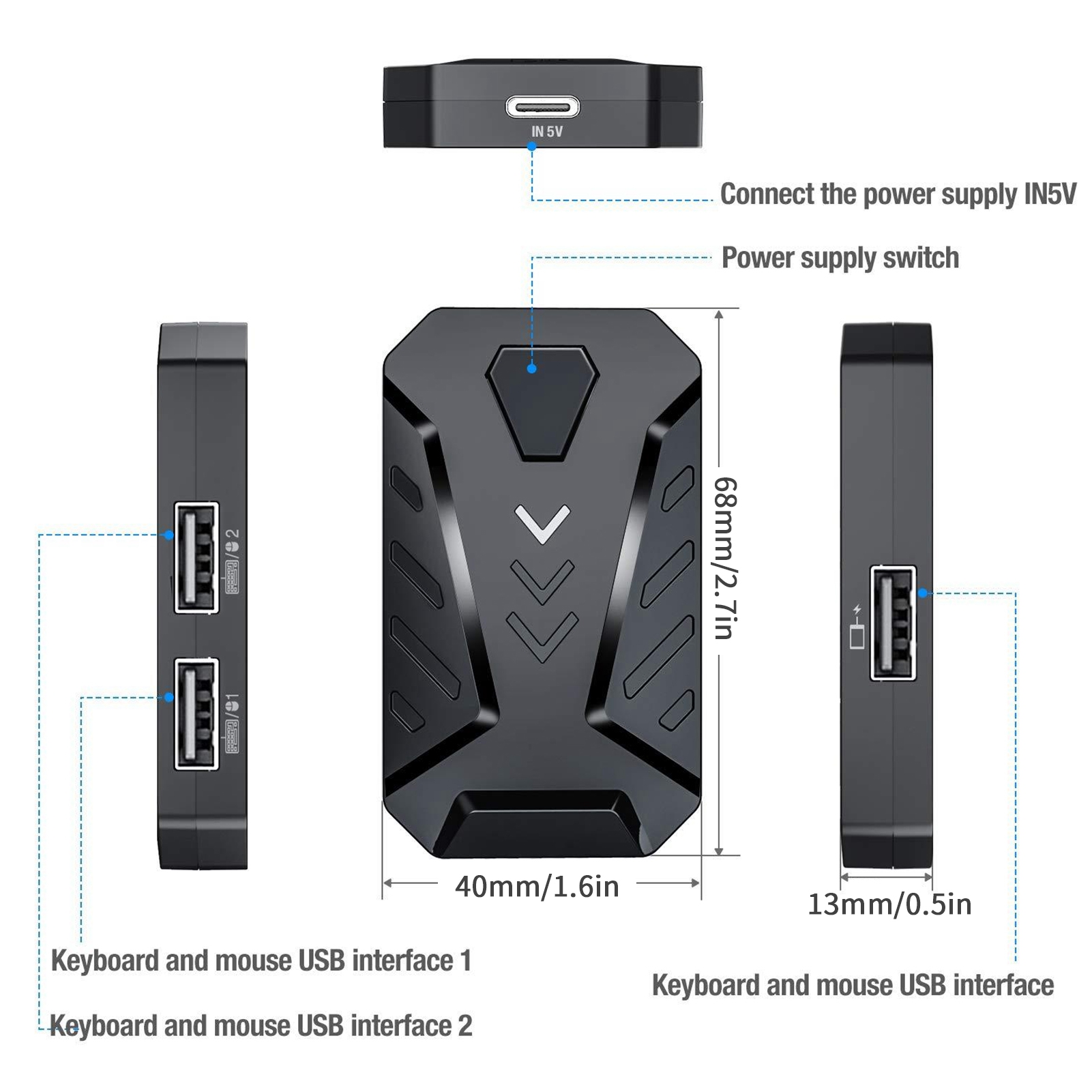 Адаптер-конвертер игровой клав – обзор и цена Gaming Keyboard And Mouse Mobile