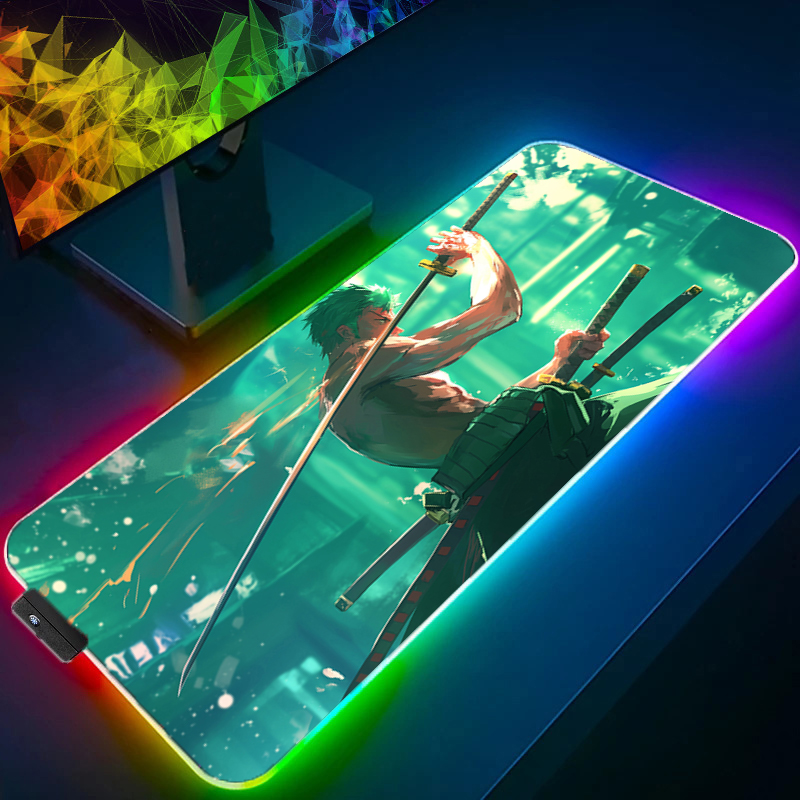 ONE PIECE Zoro коврик для мыши – обзор и цена Gaming Keyboard En Mouse