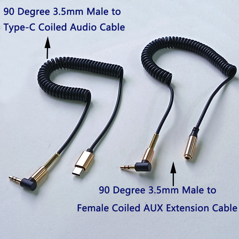 1 шт. 90-градусный аудиокабель – обзор и цена Coiled Usb Cable