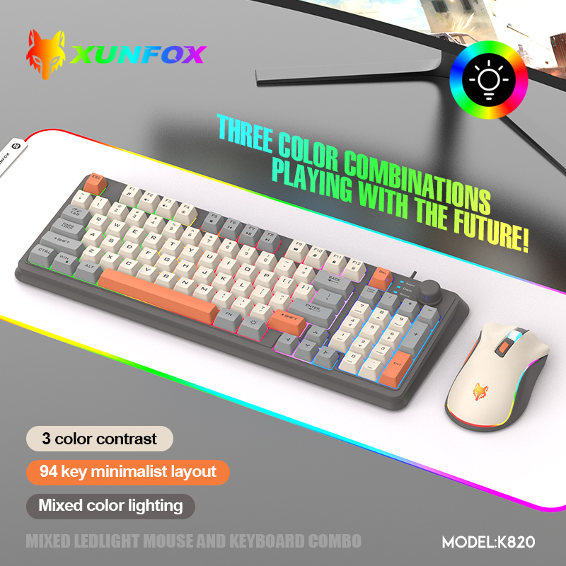 K820 USB проводная игровая кла – обзор и цена Gaming Keyboard Mouse Wireless