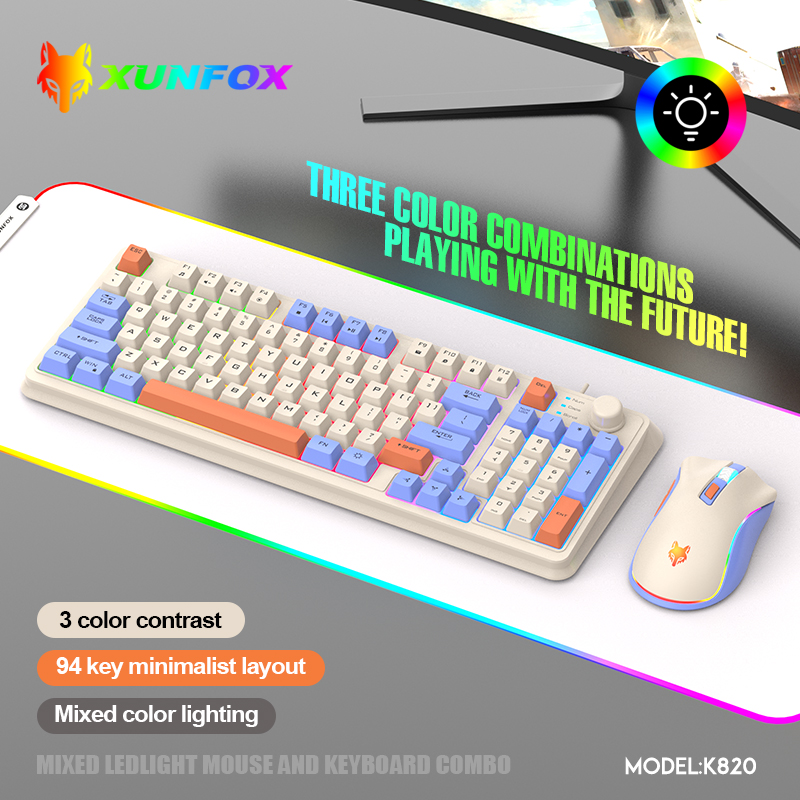 K820 USB проводная игровая кла – обзор и цена Gaming Keyboard Mouse Wireless