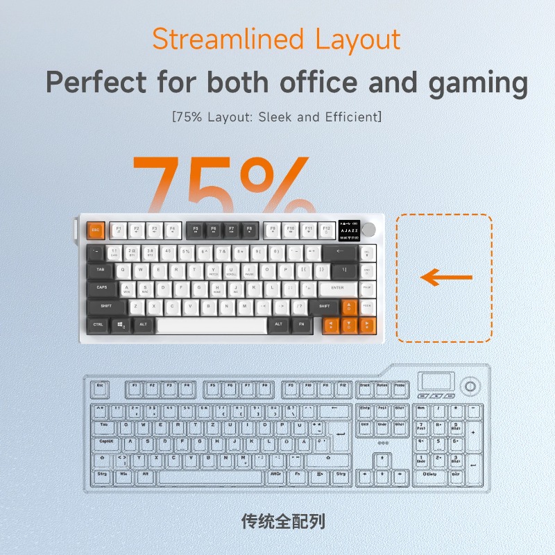 Клавиатура AJAZZ AF82 75% Tri- – обзор и цена Keyboard Gaming Mac