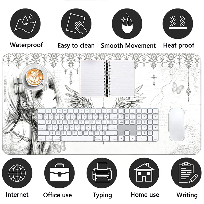 Кожаный коврик для мыши, черно – обзор и цена Gaming Keyboard Nearby