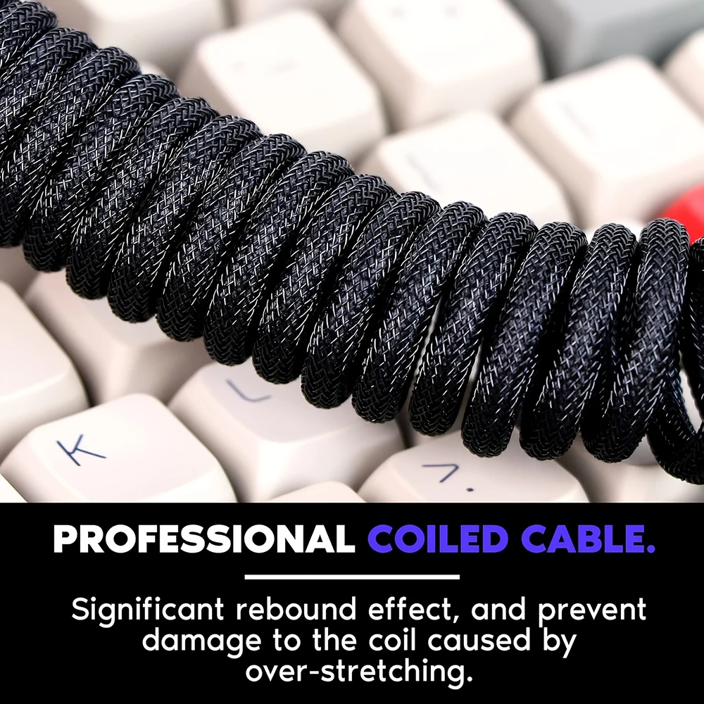 Кабель для клавиатуры 1,5 м, с – обзор и цена Coiled Usb Cable