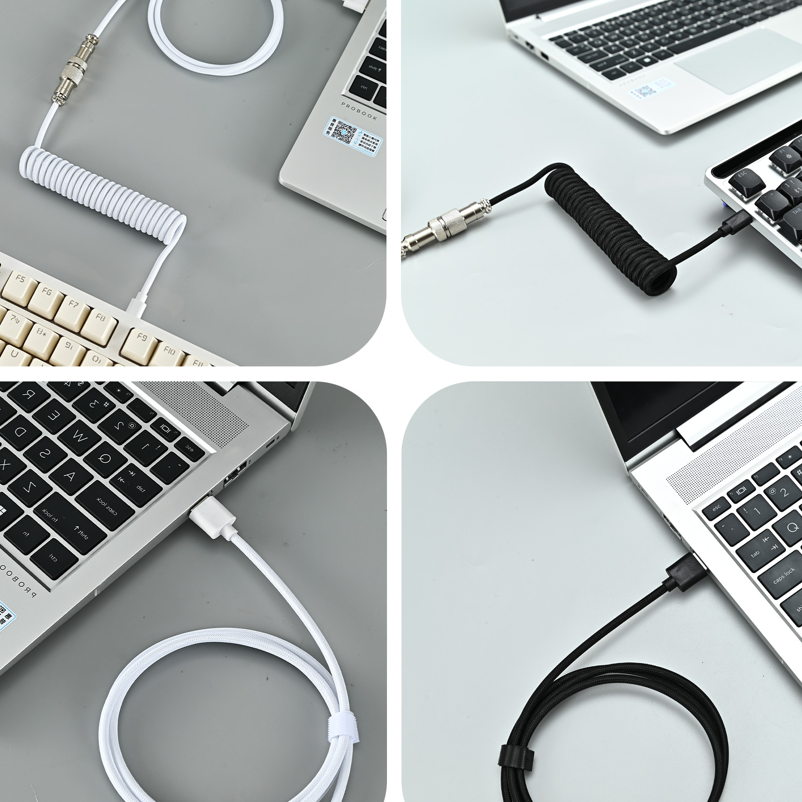 Тип C Механическая клавиатура  – обзор и цена Coiled Usb Cable